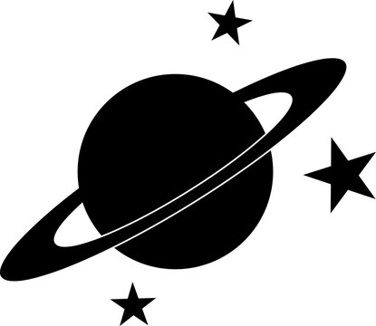 vector planet icon illustration on white background..eps