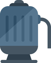 Pool pump icon flat vector. Cleaning service. Water cleaner isolated