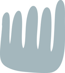 Grey abstract shape illustration
