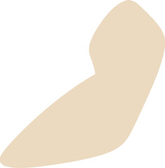 Tan abstract shape illustration