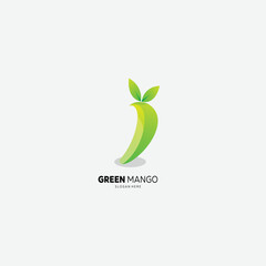 mango design gradient color icon logo template
