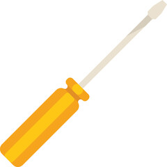 Fototapeta premium Screwdriver icon flat vector. Screw tool. Driver head isolated