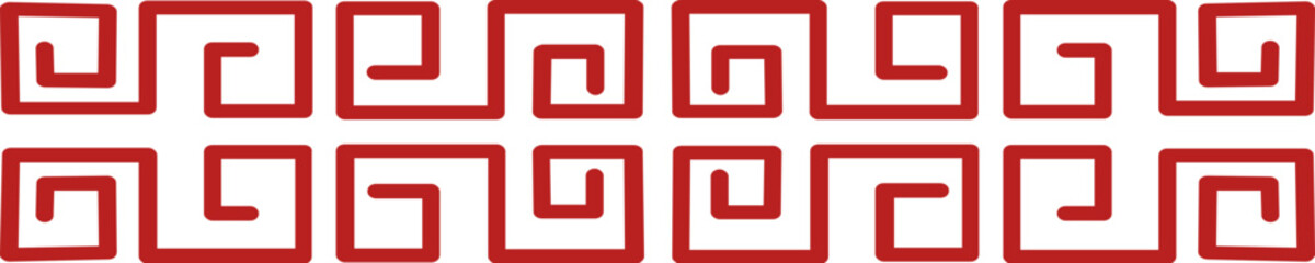 Obraz premium Chinese border frame illustration