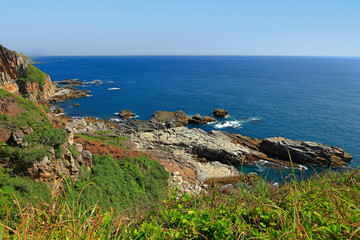 Longdong Bay at Northeast coast of Taiwan (New Taipei City and Yilan) National Scenic Area.