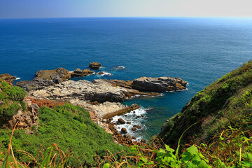 Longdong Bay at Northeast coast of Taiwan (New Taipei City and Yilan) National Scenic Area.