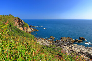 Longdong Bay at Northeast coast of Taiwan (New Taipei City and Yilan) National Scenic Area.