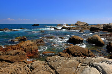 Longdong Bay at Northeast coast of Taiwan (New Taipei City and Yilan) National Scenic Area.