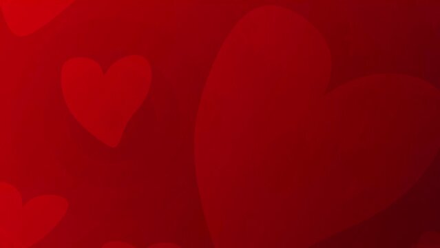 love red valentines day heart shape motion romance st valentine moving video