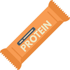 Diet protein icon flat vector. Gym food. Muscle nutrition isolated