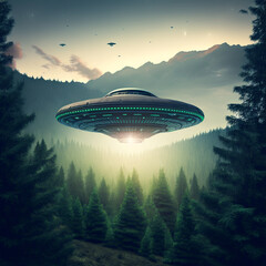 view of spaceship UFO