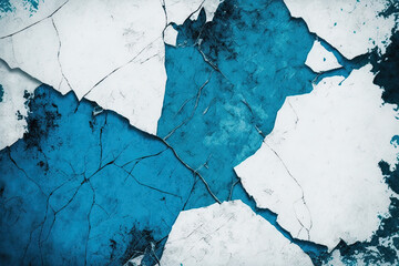 Beautiful decorative abstract background. Blue texturing with an artistic effect. Generative AI