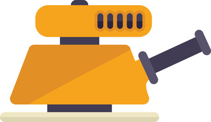 Grinding wheel machine icon flat vector. Grinder tool. Hand saw isolated