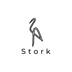 Stork Logo Line
