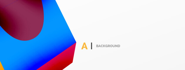 Abstract background - 3d abstract shape. Wallpaper for concept of AI technology, blockchain, communication, 5G, science, business