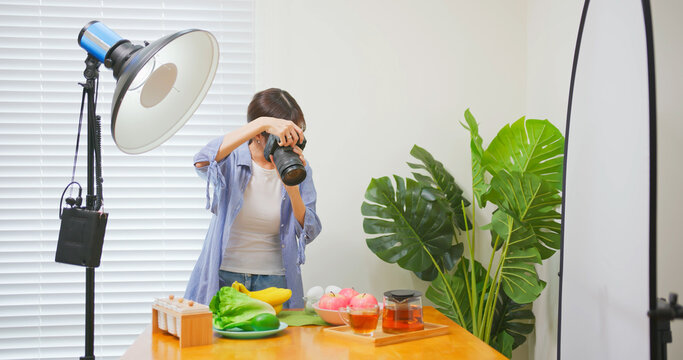 Photographer taking picture