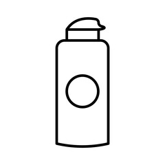 bottle line icon