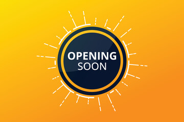 Opening Soon Vector element for illustration