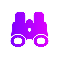 Fototapeta premium binoculars gradient icon