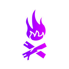 bonfire gradient icon