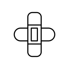 bandage line icon