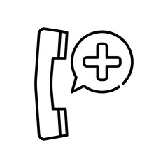 emergency call line icon