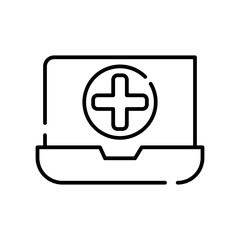 Fototapeta premium medical app line icon