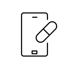 medicine line icon