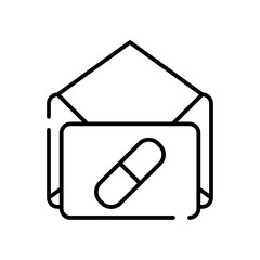 medicine line icon