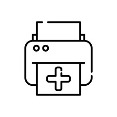 Obraz premium print line icon