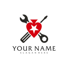 Mechanic Poker logo vector template, Creative Poker logo design concepts