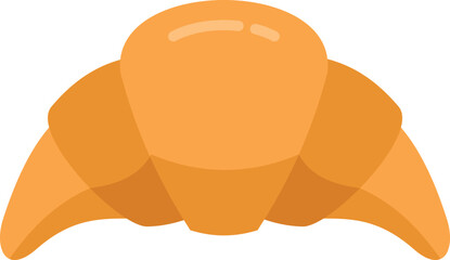 Croissant icon flat vector. Bread bakery. French breakfast isolated