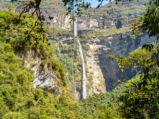 Cataratas Gocta, en la provincia de Bongara en Azonas, Peru