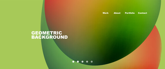 Fluid shapes vector abstract background