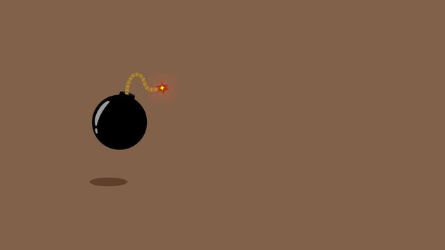 A slow animation of a bomb explosion