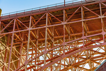 Closeup of Golden Gate Bridge Structure