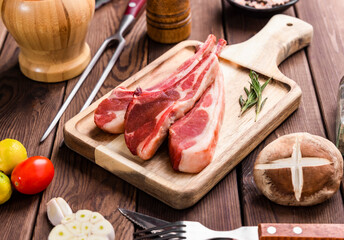 raw pork chops