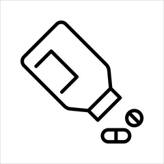 Simple of Drugs Related Icon. Contain such Icon as Marijuana, Cocaine, Heroin. vector illustration on white background