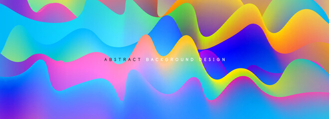 Waves with liquid colors dynamic abstract background for covers, templates, flyers, placards, brochures, banners