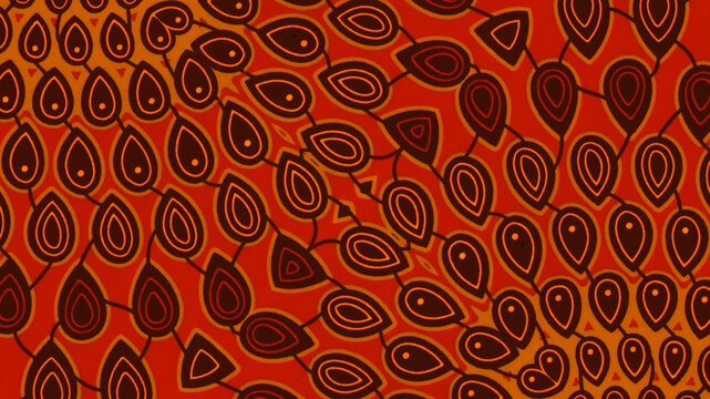Colored African fabric – Seamless and textured pattern, cotton, high definition photo