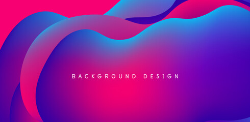 Abstract background fluid bubbles and wave elements. Template for covers, templates, flyers, placards, brochures, banners