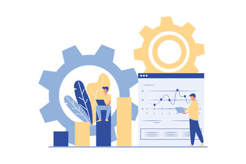 Business Analysis Flat Design Illustration