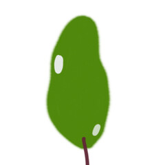 Watercolor Leaves Plant Decoration