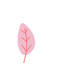 Watercolor Leaves Plant Decoration