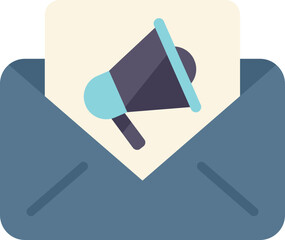 Mail marketing icon flat vector. Online media. Design email isolated