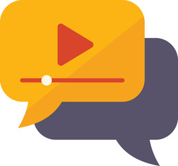 Social media chat icon flat vector. Online internet. Email service isolated