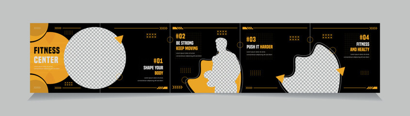 Instagram Carousel Template Set of editable social media Instagram carousel post  © thedesignsource