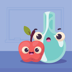 apple and tube test kawaii