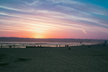 sunset at the beach