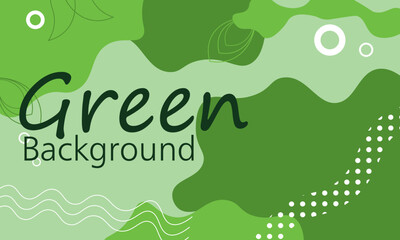 illustration of green background with liquid abstract