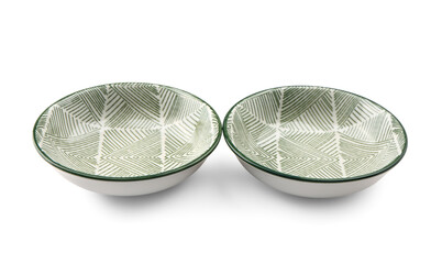 Bowls isolated on white background